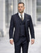 Statement Mens Modern Fit 3 Piece 100% Super 200s Wool Suit – Various Patterns, Double Breasted Vest