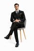 Statement Men's Outlet 100% Wool 2 Piece Suit - Wide Peak Lapel