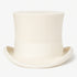 Victorian Steampunk Top Hat - 1800 19th Century - Dressy Loden Felt Top White Hat
