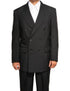 Mens Steve Harvey Brand Suit Double Breasted in Color Black Modern Fit