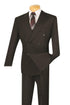 Mens Steve Harvey Brand Suit Double Breasted in Color Black Modern Fit