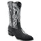 Mens White Diamond Boot Single Stone Men's Stingray Boots J-Toe