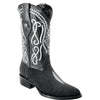 Mens White Diamond Boot Single Stone Men's Stingray Boots J-Toe