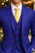 Mens Mantoni French Blue Suit – Stylish Blue Suit for Wedding, Business and Formal Wear