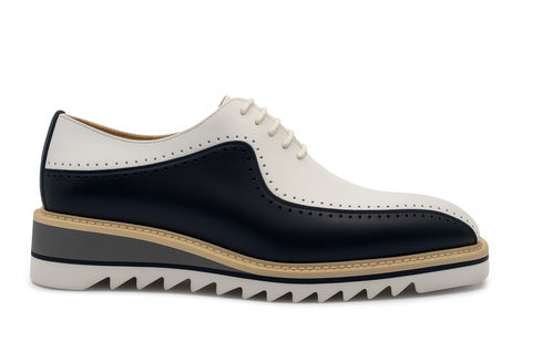 Stylish Two-Tone Brogue Oxford