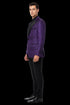 Alberto Nardoni Purple Notch Lapel Floral Sportcoat