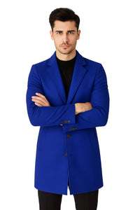 Royal Blue Peacoat - Mens Royal Blue Peacoat