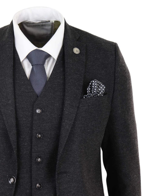 Mens Black 1920s Vintage Suit – Classic Peaky Blinders Inspired Style