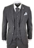 Classic Grey Wool Suit for Men – Sharp Tailored Formal Ensemble
