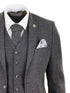 Classic Grey Wool Suit for Men – Sharp Tailored Formal Ensemble