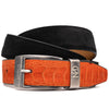 Marco Di Milano Hugo Belt - Orange & Black Leather Loafer