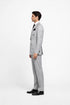 Suits With Baggy Pleated Pants - Wide Leg Pants 100% Wool - Classic Fit in Grey Color by Rossiman