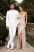 Tiglio Italian Suit - Real Wool Fabric Super 150's San Giovesse off White, Wide Leg Suit & Vest super 150" wool in Color Off White