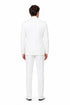 Tiglio Italian Suit - Real Wool Fabric Super 150's San Giovesse off White, Wide Leg Suit & Vest super 150" wool in Color Off White