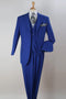 Apollo King Royal Blue Three-Button Classic Suit