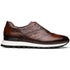 Zelli Testo Burnished Italian Calfskin Dress Sneakers in Brown