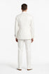 Tiglio Italian Suit - Real Wool Fabric Super 150's Novello Off-White, Modern Fit Suit in Color Off-White