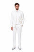 Tiglio Italian Suit - Real Wool Fabric Super 150's San Giovesse off White, Wide Leg Suit & Vest super 150" wool in Color Off White