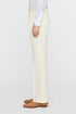 Tiglio Luxe Offwhite Semi-Wide Leg Wool Marbella Dress Pants
