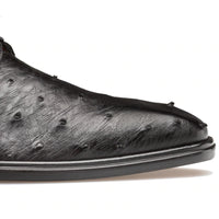 Mezlan Tillson Ostrich Plain Toe Blucher Black (4732-S)