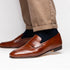 Zelli Tippa Italian Calfskin Penny Loafers, a Classic Cognac Slip-On
