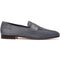 Zelli Tippa Suede and Calfskin Penny Loafers in Grey