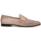 Zelli Tippa Suede and Calfskin Combination Penny Loafers in Taupe