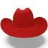 Tombstone 20X East West Cowboy Felt Hat - Red