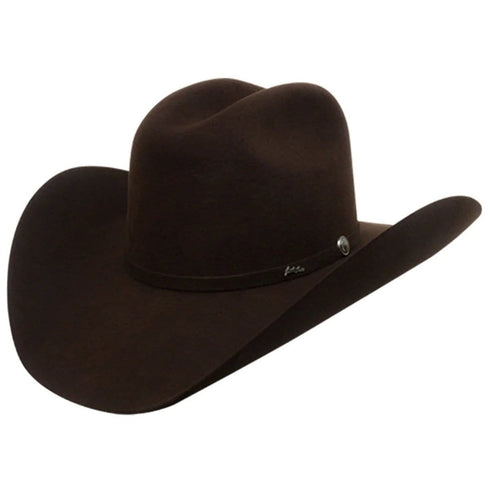 Tombstone 20X Cowboy Felt Hat East West Shape Brown Chocolate
