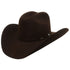 Tombstone 20X Cowboy Felt Hat East West Shape Brown Chocolate