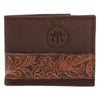 Tombstone Wallets Tombstone Genuine Leather Flower Chiseled Wallet TOM-W4802
