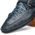 Marco Di Milano Toluca Men's Shoes Black/Blue Exotic Crocodile & Lizard Monk Strap