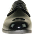 Bravo Mens Classic Formal Shiny Patent Tuxedo Shoe in Black