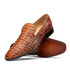 Marco Di Milano Trento Cognac Men's Shoes Caiman Crocodile Slip-on Loafers