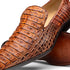 Marco Di Milano Trento Cognac Men's Shoes Caiman Crocodile Slip-on Loafers