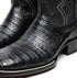 Marco Di Milano Tuscon Black Caiman Crocodile Square Toe Cowboy Boots