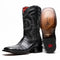 Marco Di Milano Tuscon Black Caiman Crocodile Square Toe Cowboy Boots