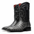 Marco Di Milano Tuscon Stone Gray Caiman Crocodile Square Toe Cowboy Boots