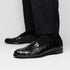 Zelli Tuscany Genuine Caiman Crocodile Penny Loafer in Black