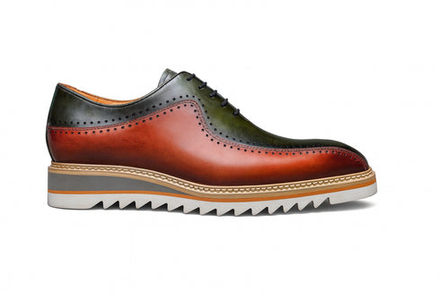 Stylish Two-Tone Brogue Oxford