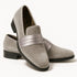 Uptown Hustle in Silver Sleek Velvet Loafers