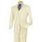 (38R, 42XL, 52L, 54R, 56L) Regular Fit 3 Piece Ivory Suit