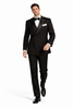 Black Double Breasted Suits Tuxedo Jacket + Pants Chore Jackets
