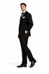 Black Double Breasted Suits Tuxedo Jacket + Pants Chore Jackets