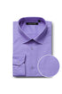 "Verno Mens Classic Spread Collar Dress Shirt in Lavender" - Elegant Mensattire