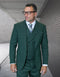 Statement Men's 3 Piece 100% Wool Modern Fit Suit - Textured Windowpane