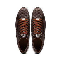 Marco Di Milano Verona Brown Python & Calfskin Sneakers