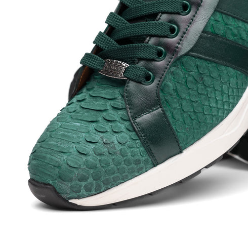 Marco Di Milano Verona Green Python & Calfskin Sneakers