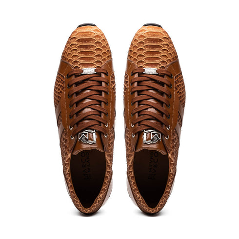 Marco Di Milano Verona Honey Python & Calfskin Sneakers