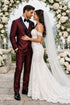 Men’s Versailles Burgundy Tuxedo 3-Piece Set with Shawl Lapel
